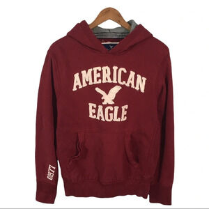 B6 Men’s American Eagle Spell Out Hoodie Sweatshirt S